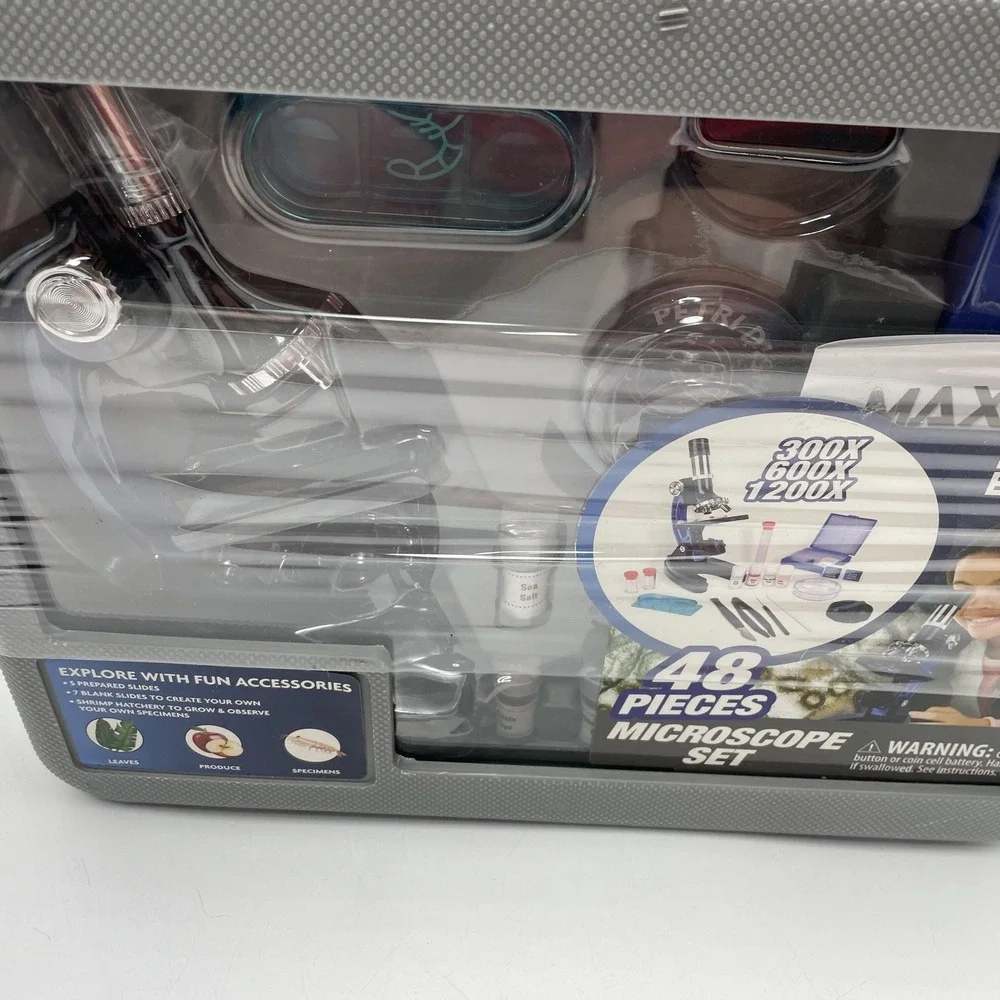 Max Explore 48 Piece Microscope Set BRAND NEW!! Sealed In Original‎ Packaging